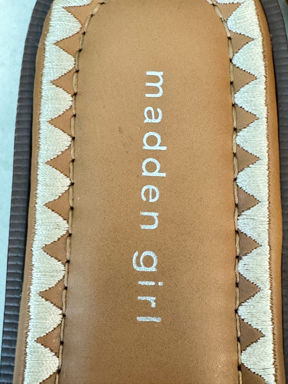 Madden Girl Yellow Embroidered Slide Mules - Picture 12 of 13